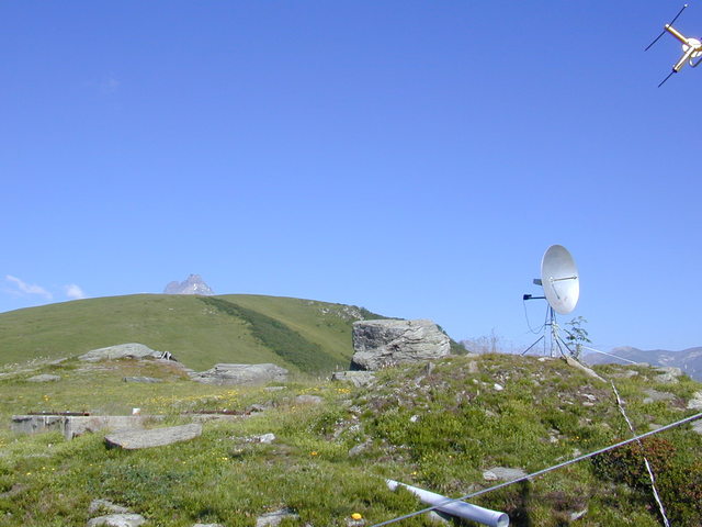 10 Ghz system with MONVISO in the background